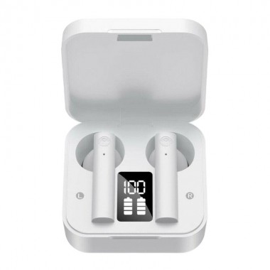 Беспроводные блютуз наушники для телефона с микрофоном AirDots Air2S Wireless для андроид и IOS сенсорные Bluetooth 5.0 бокс с LED дисплеем Белые (47998)