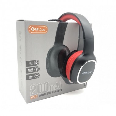 Беспроводные блютуз стерео наушники для телефона и компьютера XSound Mr.LUD GEAR-424 для андроид и IOS Bluetooth 5.0 Черные