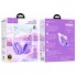 Наушники HOCO W42 Cat Ears беспроводные Bluetooth 5.3 с LED-подсветкой, кошачьими ушками, TF и AUX Фиолетово-белые
