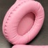 Беспроводные Bluetooth наушники HOCO W42 Cat Ears с LED-подсветкой, кошачьими ушками, TF и AUX Розово-белые