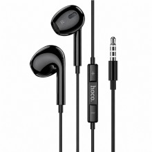 Проводные наушники-вкладыши HOCO M101 Max 3.5 мм с микрофоном, динамики 14 мм, регулировка громкости Черные Проводные наушники-вкладыши HOCO M101 Max 3.5 мм с микрофоном, динамики 14 мм, регулировка громкости Черные