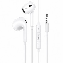 Наушники HOCO M101 Max проводные 3.5 мм с микрофоном, вкладыши 14 мм, регулировка громкости Белые Наушники HOCO M101 Max проводные 3.5 мм с микрофоном, вкладыши 14 мм, регулировка громкости Белые