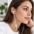 Проводные вакуумные наушники HOCO M88 Graceful 3.5 мм с микрофоном и кнопкой управления Белые