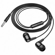 Проводные внутриканальные наушники HOCO M97 Enjoy 3.5 мм с микрофоном, Stereo Bass, кабель 1.2 м Черные Проводные внутриканальные наушники HOCO M97 Enjoy 3.5 мм с микрофоном, Stereo Bass, кабель 1.2 м Черные