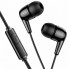Проводные внутриканальные наушники HOCO M97 Enjoy 3.5 мм с микрофоном, Stereo Bass, кабель 1.2 м Черные