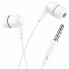 Наушники HOCO M97 Enjoy проводные 3.5 мм с микрофоном, Stereo Bass, вакуумные, кабель 1.2 м Белые