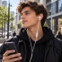 Наушники HOCO M97 Enjoy проводные 3.5 мм с микрофоном, Stereo Bass, вакуумные, кабель 1.2 м Белые