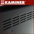 Электрический обогреватель - конвектор Zelva Kaminer 26572 Black напольный стеклянный 2.5 кВт терморегулятор и LED дисплей управление с Wi-Fi + пульт