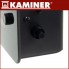 Электрический обогреватель - конвектор Zelva Kaminer 26572 Black напольный стеклянный 2.5 кВт терморегулятор и LED дисплей управление с Wi-Fi + пульт