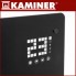 Электрический обогреватель - конвектор Zelva Kaminer 26572 Black напольный стеклянный 2.5 кВт терморегулятор и LED дисплей управление с Wi-Fi + пульт
