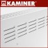 Электрический стеклянный конвектор Zelva Kaminer 26573 White напольный обогреватель 2.5 кВт терморегулятор и LED дисплей управление через Wi-Fi и пультом