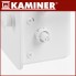 Электрический стеклянный конвектор Zelva Kaminer 26573 White напольный обогреватель 2.5 кВт терморегулятор и LED дисплей управление через Wi-Fi и пультом