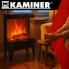 Электрокамин с эффектом огня EMBEGO Kaminer 26400 обогреватель для дома и дачи 2 кВт с регуляцией температуры таймером и пультом