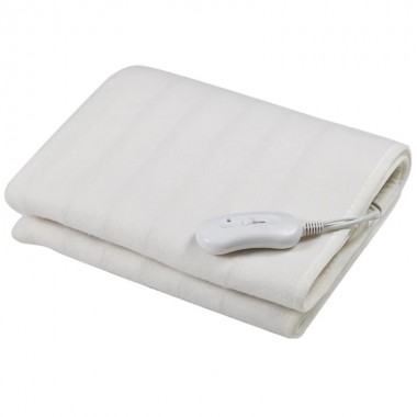 Электропростынь односпальная с подогревом Esperanza EHB002 Satin White электрическое одеяло наматрасник на 60 Вт 2 режима тепла 150 х 80 см
