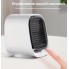 Портативный настольный мини кондиционер климатизатор Air Cooler M201 переносной USB охладитель с увлажнителем и очистителем воздуха на 3 Вт + ночник