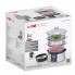 Пароварка электрическая Clatronic DG 3547 Inox домашняя трехуровневая скороварка на 800 Вт с чашей для риса