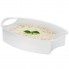 Пароварка домашняя Clatronic DG 3665 White электрическая трехуровневая скороварка на 800 Вт объем 11 л для приготовления риса рыбы и овощей на пару