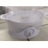 Пароварка домашняя Clatronic DG 3665 White электрическая трехуровневая скороварка на 800 Вт объем 11 л для приготовления риса рыбы и овощей на пару