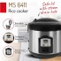 Пароварка электрическая Mesko MS 6411 1 кВт домашняя рисоварка на 1,5 литра с ситом для овощей и рыбы с функцией поддержания тепла