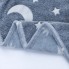 Плед дитячий, що світиться в темряві, Magic Blanket "Зоряне небо" тепле плюшеве покривало з зірками день-ніч 100×150 см Сірий