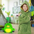 Дитяча толстовка - плед та іграшка трансформер 2 в 1 Huggle Pets Hoodie з капюшоном рукавами та великою кишенею ріст до 140 см Зелений