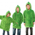 Дитяча толстовка - плед та іграшка трансформер 2 в 1 Huggle Pets Hoodie з капюшоном рукавами та великою кишенею ріст до 140 см Зелений
