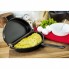Двойная сковорода для омлета Folding Omelette Pan складная омлетница антипригарная с двухуровневой ручкой