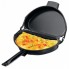 Двойная сковорода для омлета Folding Omelette Pan складная омлетница антипригарная с двухуровневой ручкой