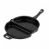 Двойная сковорода для омлета Folding Omelette Pan складная омлетница антипригарная с двухуровневой ручкой