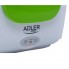 Пластиковий контейнер для їжі Adler AD 4474 Зелений з білим 40 Вт електричний ланч бокс з підігрівом та кришкою 1,1 л живлення від мережі 220 В з ложкою