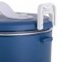 Ланч бокс з підігрівом електричний Adler AD 4505 Blue 55 Вт металевий контейнер для їжі з кришкою 0,8 л живлення від мережі 220 В з ложкою та розділювачем