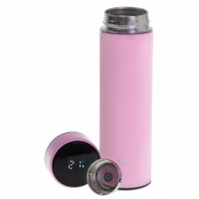 Термос металлический Adler AD 4506 Pink 473 ml с сенсорным LED дисплеем с отображением температуры напитка Термос металлический Adler AD 4506 Pink 473 ml с сенсорным LED дисплеем с отображением температуры напитка