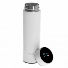 Термос металлический Adler AD 4506 White 473 ml с сенсорным LED дисплеем с отображением температуры напитка Термос металлический Adler AD 4506 White 473 ml с сенсорным LED дисплеем с отображением температуры напитка