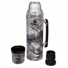 Термос металлический Stanley Classic Legendary Bottle Mossy OAK с широким горлом для чая и других напитков с колбой из нержавеющей стали 1 л с ручкой Термос металлический Stanley Classic Legendary Bottle Mossy OAK с широким горлом для чая и других напитков с колбой из нержавеющей стали 1 л с ручкой