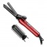 Плойка для волосся GEMEI GM-2906 Curly Professional 30 Вт із затискачем та знімною насадкою-щіткою Червоний