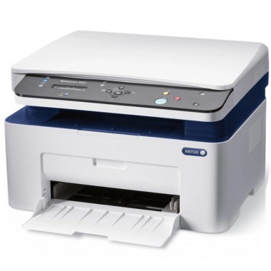 Лазерный принтер для печати сканер и копир МФУ 3 в 1 Xerox WorkCentre 3025BI черно белый для дома и офиса интерфейсы USB 2.0 и Wi-Fi