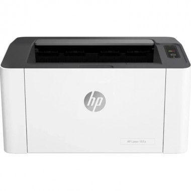 Лазерный принтер для печати HP LaserJet M107a монохромный черно белый для дома и офиса поддержка Windows интерфейс USB 2.0 Белый