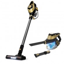 Вертикальный пылесос без мешка Adler AD 7083 Black-Gold ручной электрический на 700 Вт для уборки дома и автомобиля с подсветкой кабель 5 м Вертикальный пылесос без мешка Adler AD 7083 Black-Gold ручной электрический на 700 Вт для уборки дома и автомобиля с подсветкой кабель 5 м