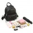 Женский кожаный рюкзак черный Tiding Bag TD-949134 30х23х12 — городской рюкзак из натуральной кожи