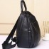 Женский кожаный рюкзак с тиснением под рептилию Tiding Bag 34926 черный 23×30×13 — компактный городской рюкзак