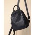 Женский кожаный рюкзак с тиснением под рептилию Tiding Bag 34926 черный 23×30×13 — компактный городской рюкзак