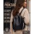 Классический женский кожаный рюкзак Tiding Bag 94083 черный – практичный городской формат.