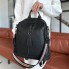 Молодежный женский рюкзак Tiding Bag 73354 черный из натуральной кожи, городской рюкзак для работы 30×23×13 см