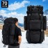 Рюкзак мужской тактический Tactical Travel A21 Черный 70 л большой туристический для походов, охоты, рыбалки и путешествий с дождевиком