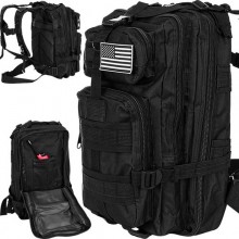 Рюкзак туристический Trizand 23089 20 л черный с системой MOLLE, быстрым сбросом и отсеком для гидратора