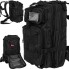 Рюкзак туристический Trizand 23089 20 л черный с системой MOLLE, быстрым сбросом и отсеком для гидратора