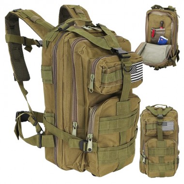 Туристический рюкзак Trizand 23243 на 26 л с системой MOLLE, поясным ремнем и 5 отделениями