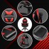 Кресло игровое компьютерное вращающееся Care Life CF-301 Red/Black геймерский стул на колесах с подставкой для ног и массажером