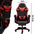 Кресло игровое компьютерное вращающееся Care Life CF-301 Red/Black геймерский стул на колесах с подставкой для ног и массажером