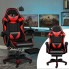 Кресло игровое компьютерное вращающееся Care Life CF-301 Red/Black геймерский стул на колесах с подставкой для ног и массажером